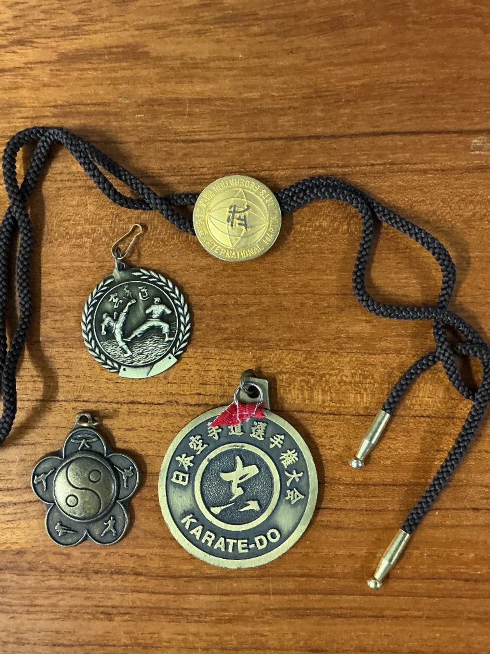 Vintage Karate Do Martial Arts Medal Lot Japanese Tournament Awards